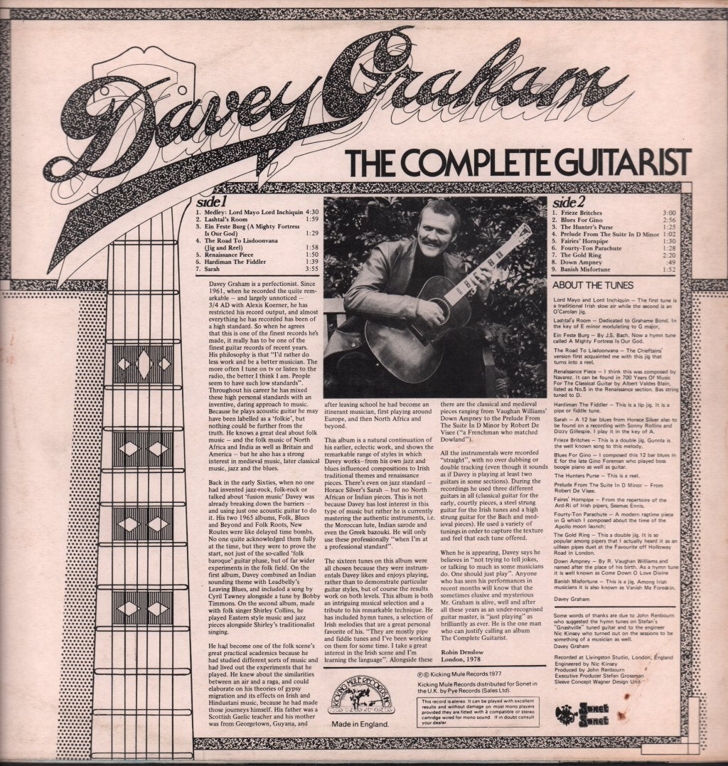 Davey Graham - Complete Guitarist - Lp