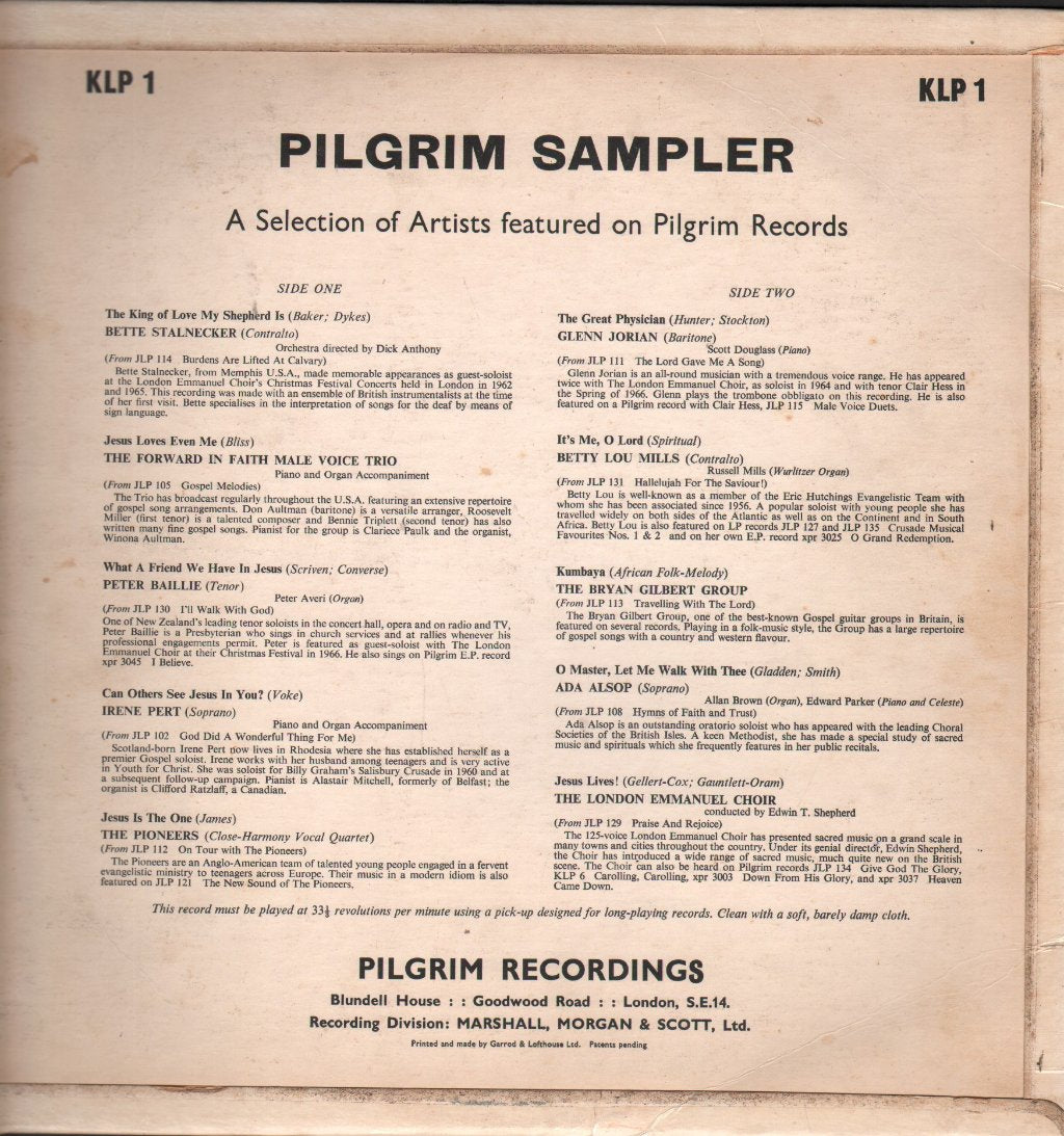 Various Artists - Pilgrim Sampler - Lp
