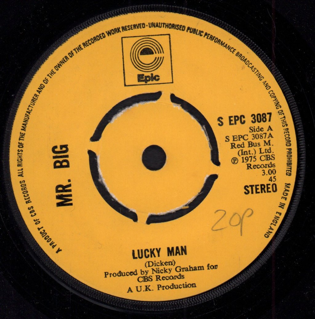 Mr Big (70'S Group) - Lucky Man - 7 Inch