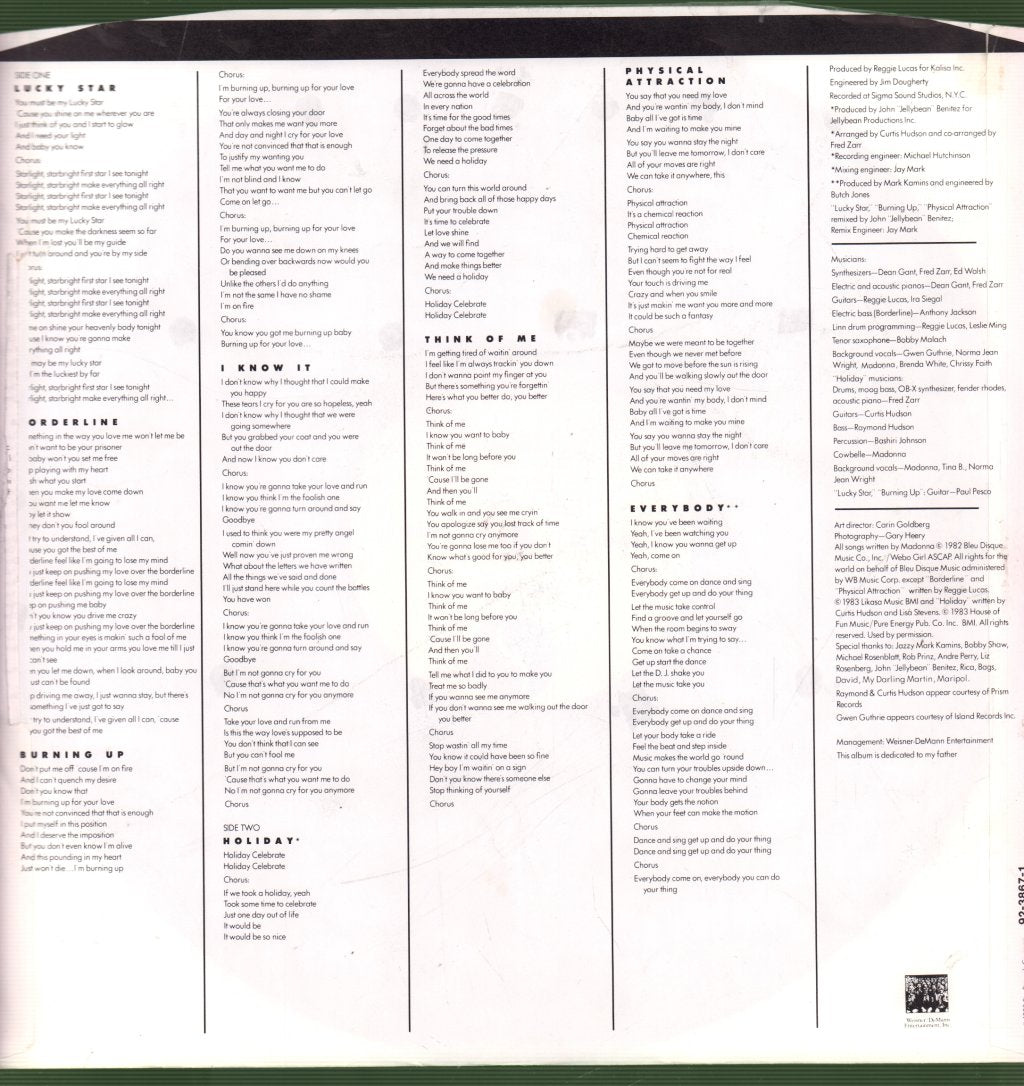 Madonna - First Album - Lp
