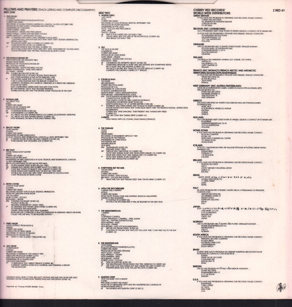 Various Artists - Pillows And Prayers - Lp