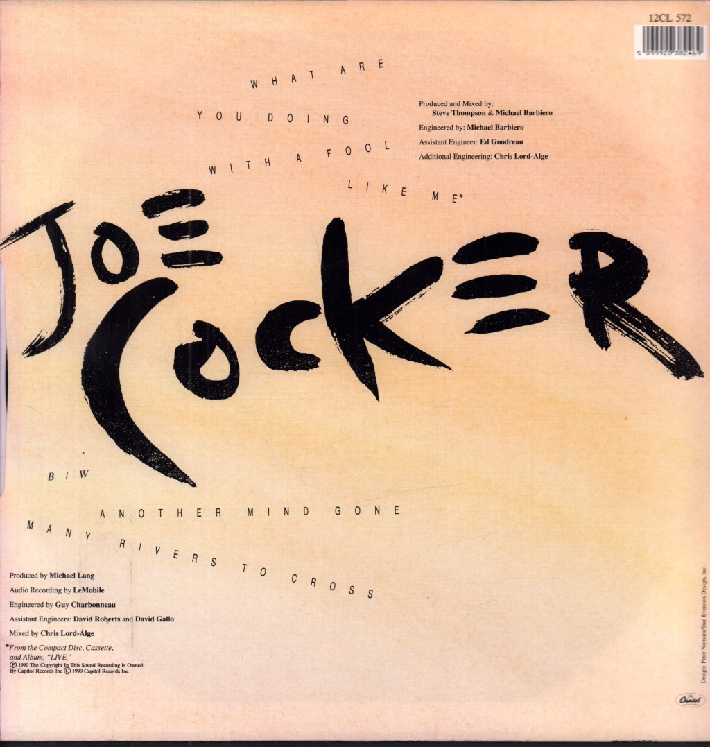 Joe Cocker - What Are You Doing With A Fool Like Me - 12 Inch