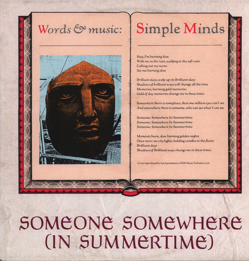 Simple Minds - Someone Somewhere - 12 Inch