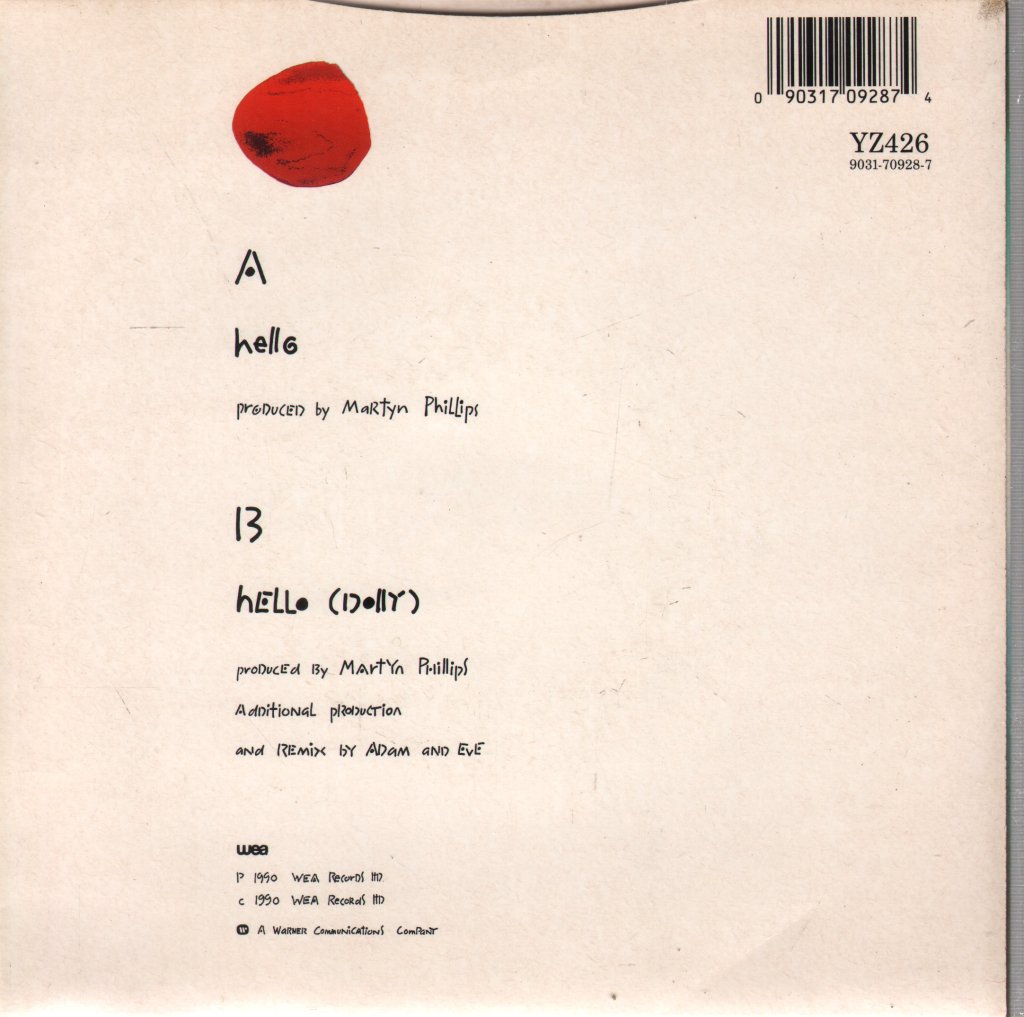 Beloved - Hello - 7 Inch