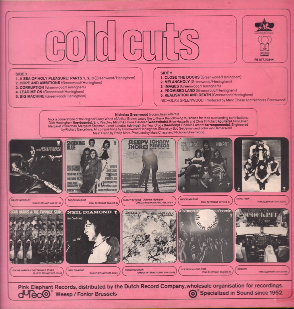 Nicholas Greenwood - Cold Cuts - Lp