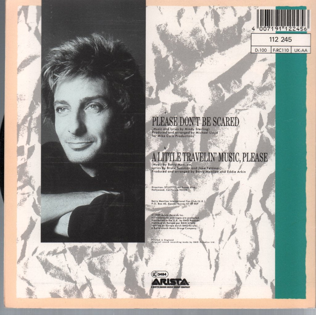 Barry Manilow - Please Don't Be Scared - 7 Inch