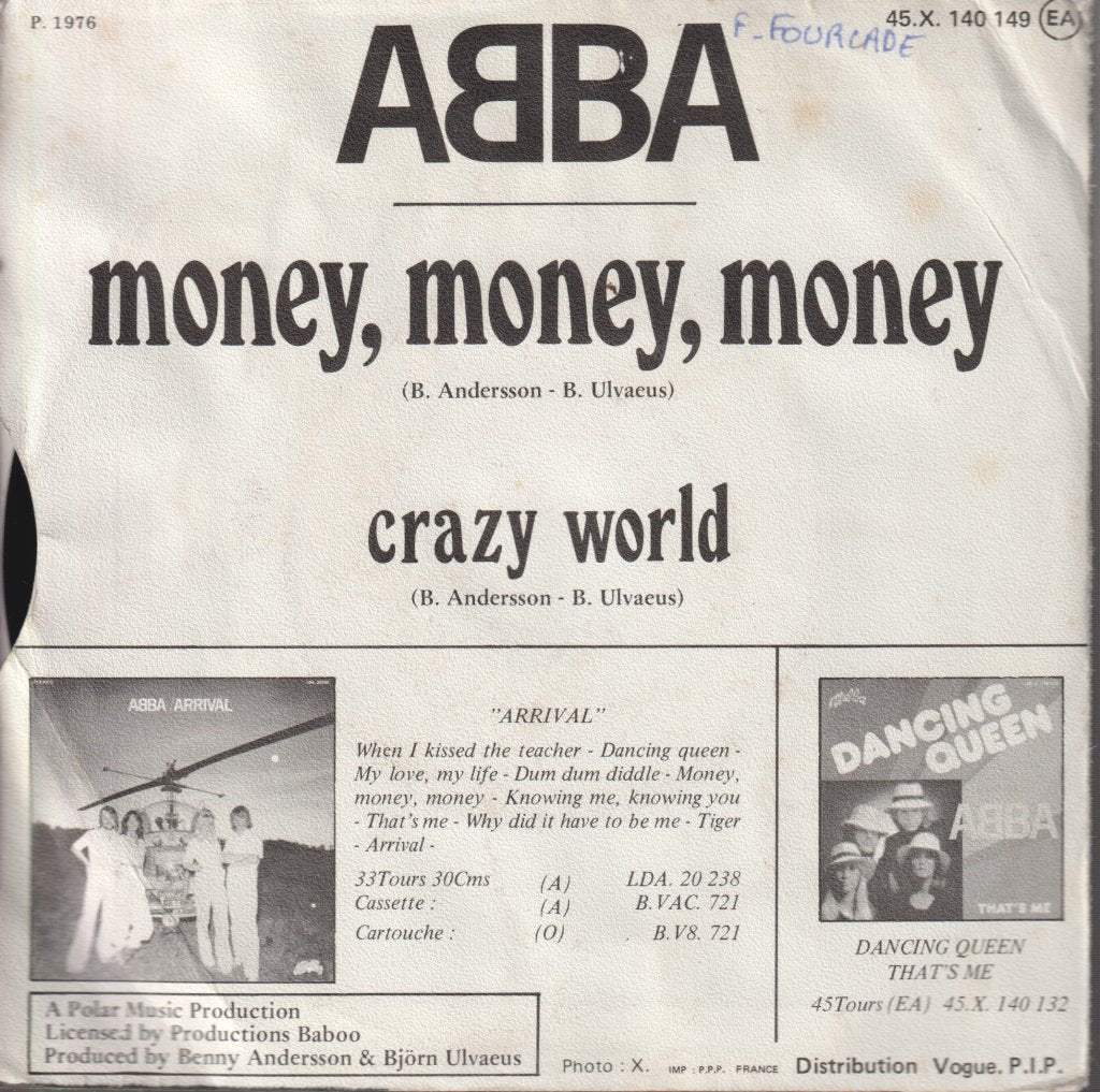 ABBA - Money Money Money - 7 Inch