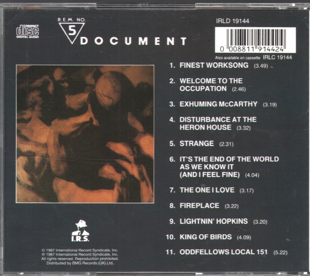 R.E.M. - Document - Cd