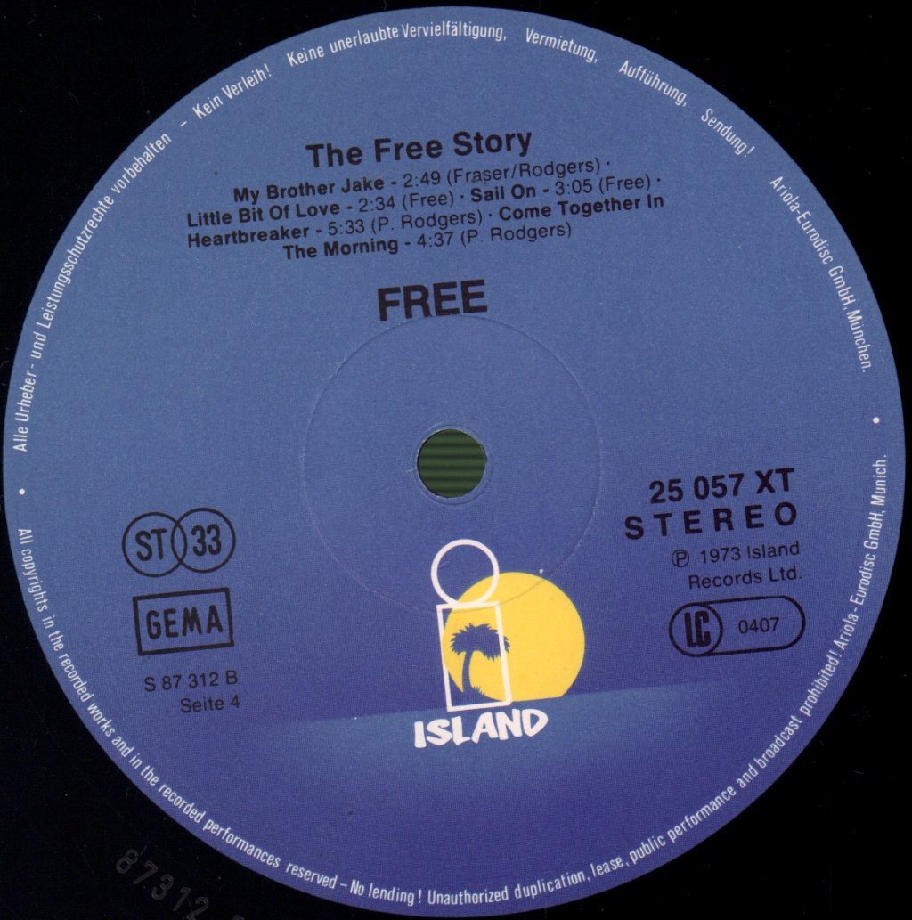 Free - Free Story - Double Lp