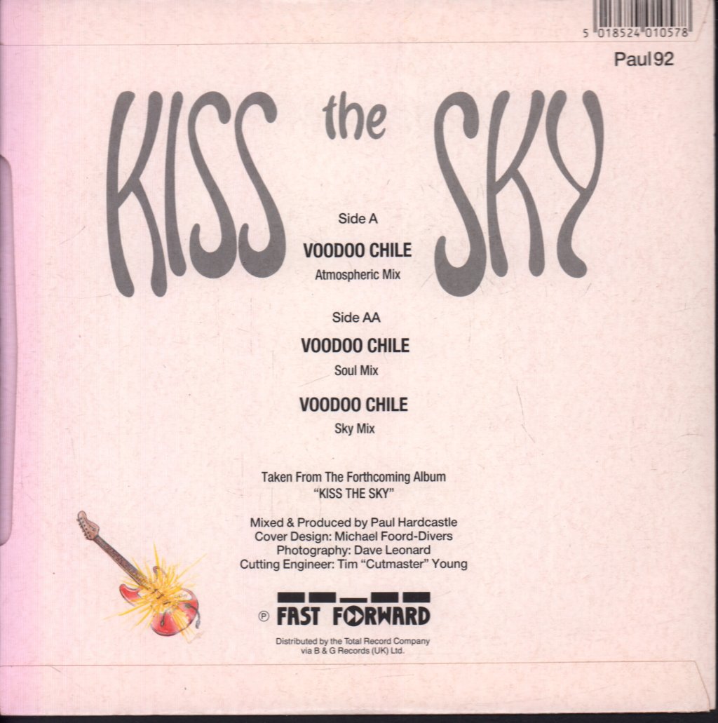 Kiss The Sky - Voodoo Chile - 7 Inch