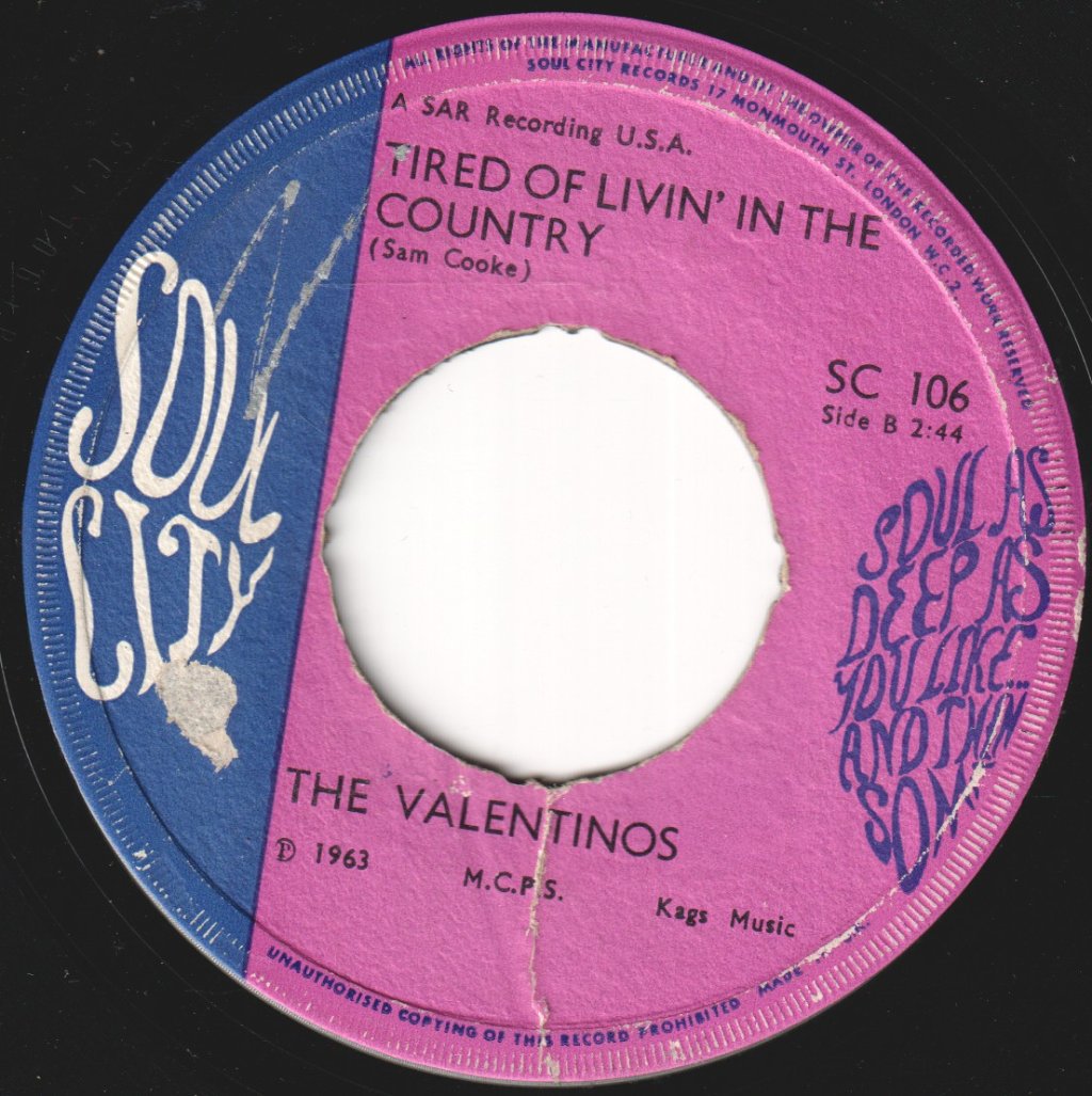 Valentinos - It's All Over Now - 7 Inch
