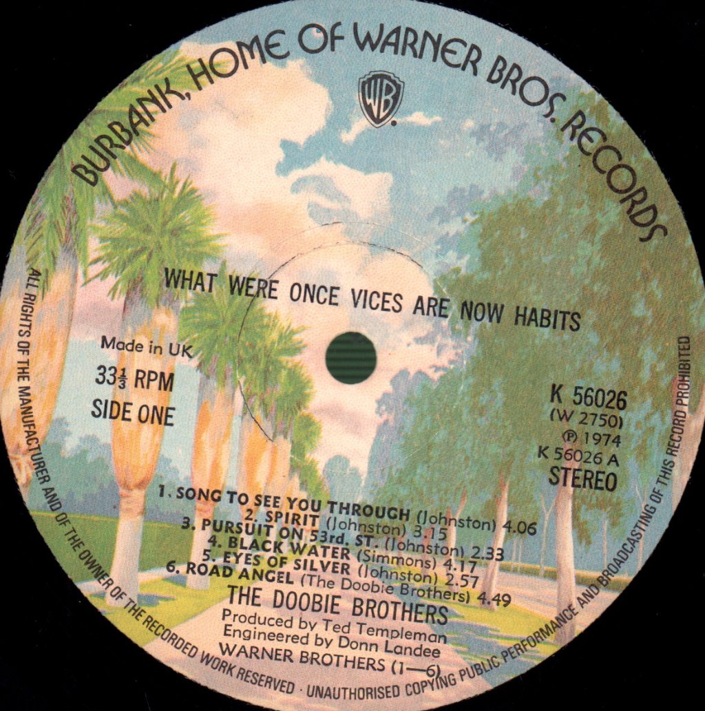 Doobie Brothers - What Were Once Vices Are Now Habits - Lp