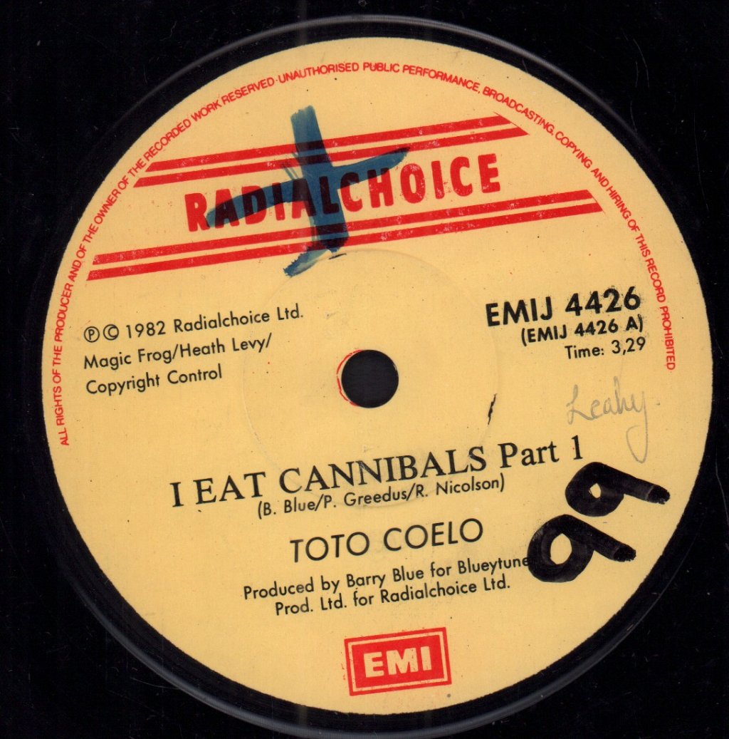 Toto Coelo - I Eat Cannibals - 7 Inch