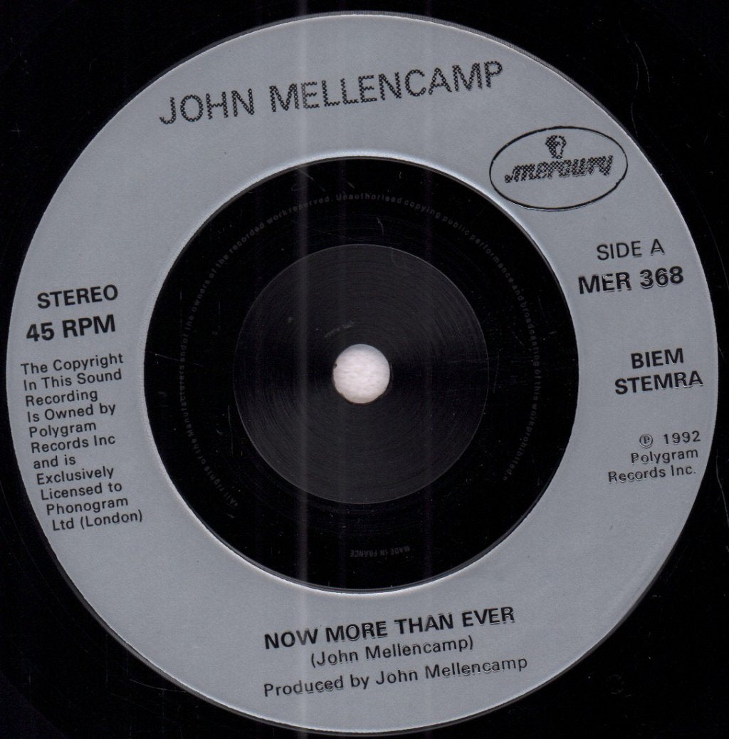John Mellencamp - Now More Than Ever - 7 Inch