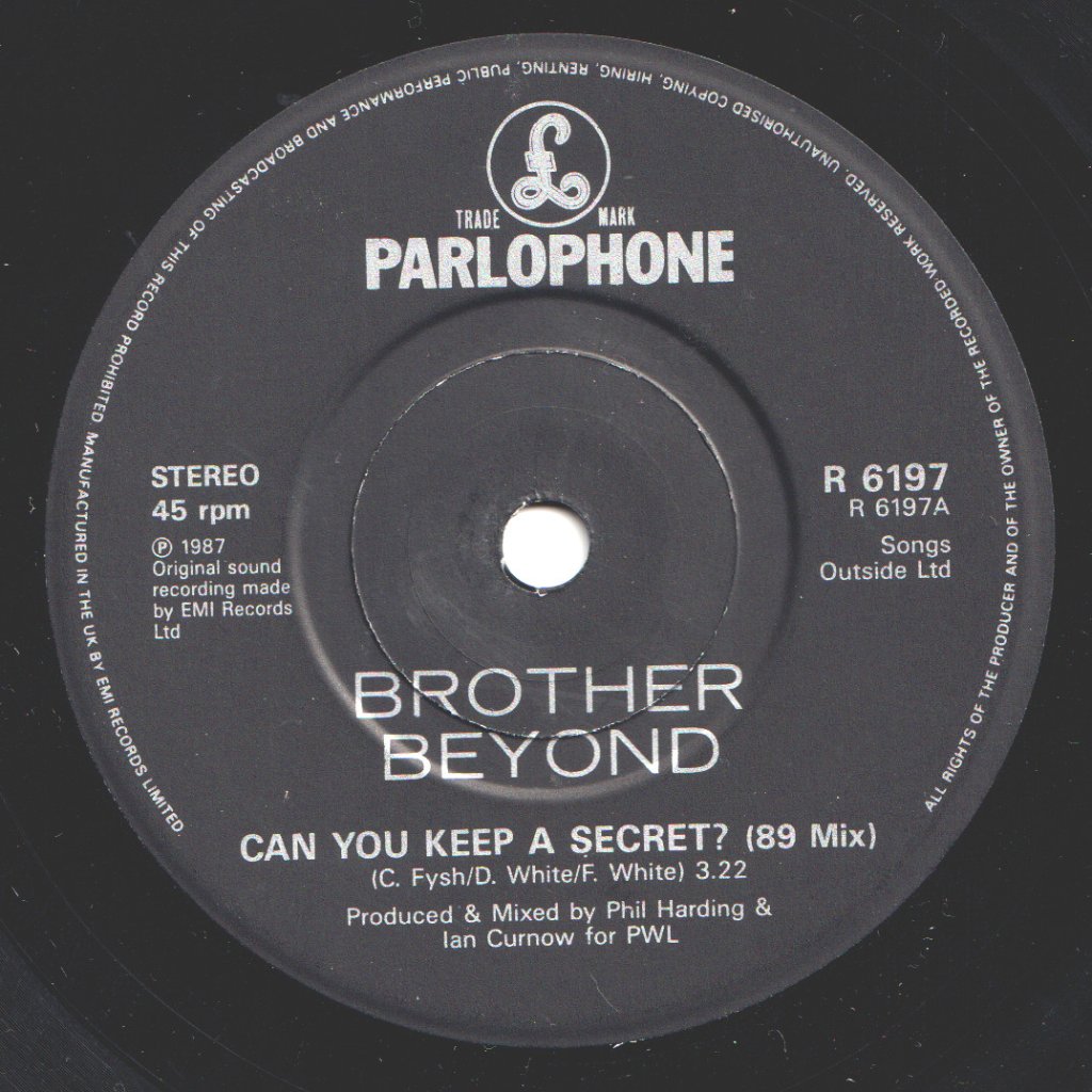 Brother Beyond - Can You Keep A Secret - 7 Inch