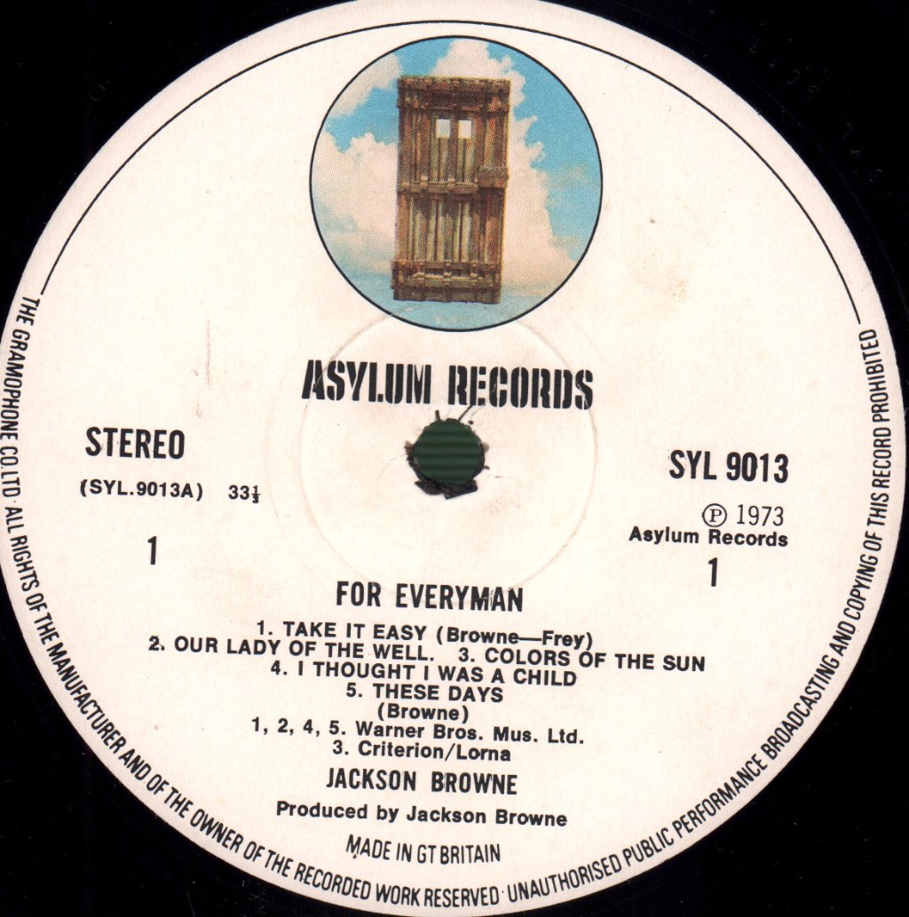 Jackson Browne - For Everyman - Lp