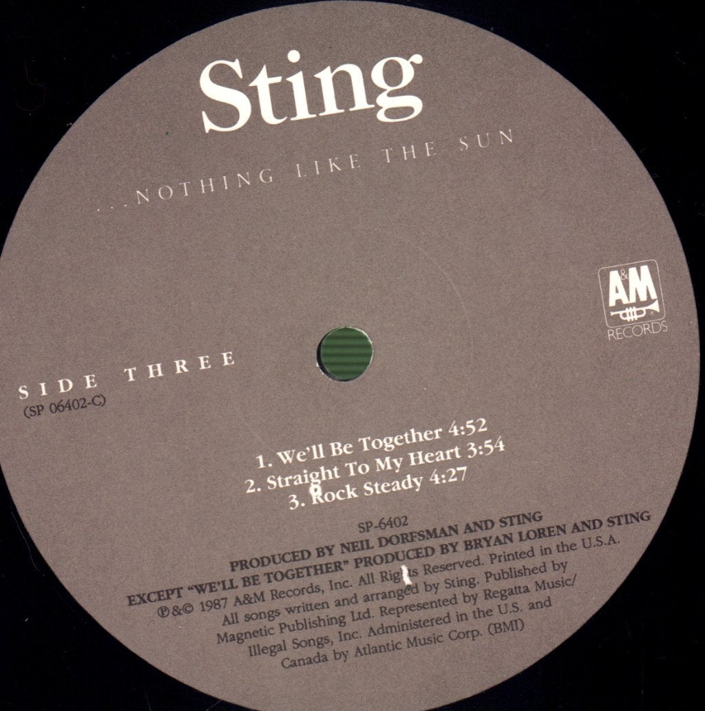 Sting - Nothing Like The Sun - Double Lp