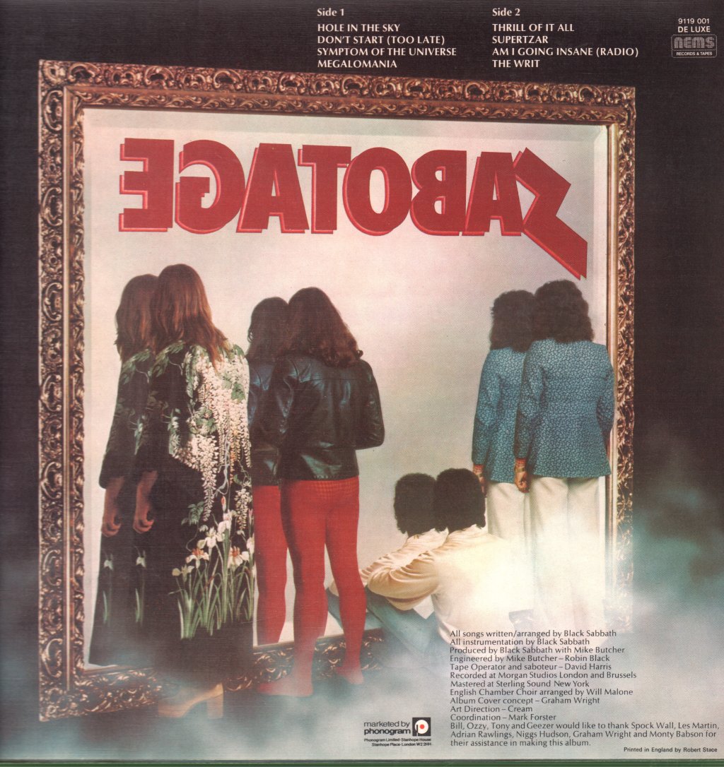 Black Sabbath - Sabotage - Lp