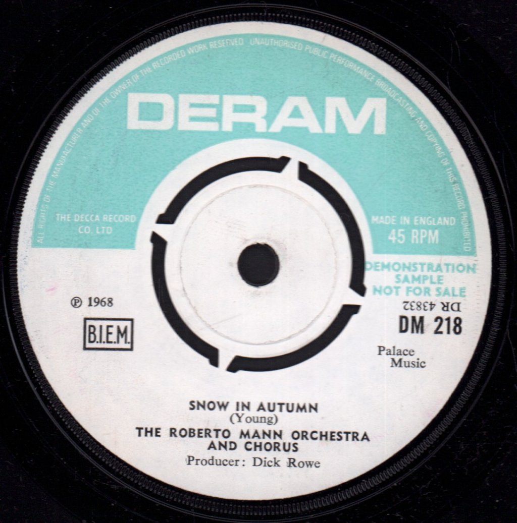 Roberto Mann Singers - Moonlight Clair De Lune - 7 Inch