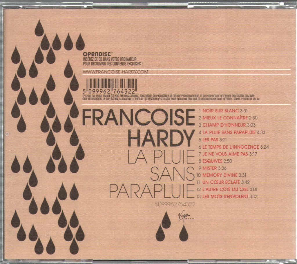 Françoise Hardy - La Pluie Sans Parapluie - Cd