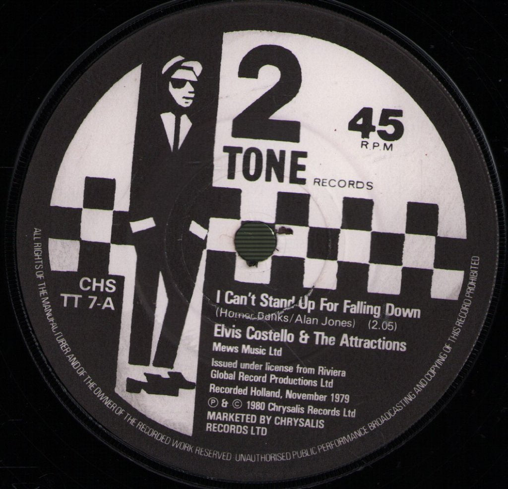 Elvis Costello & The Attractions - I Can't Stand Up For Falling Down - 7 Inch