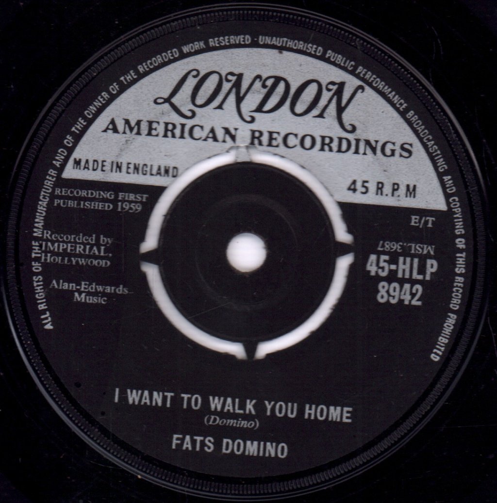 Fats Domino - I Want To Walk You Home - 7 Inch