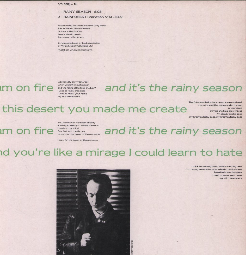 Howard Devoto - Rainy Season - 12 Inch