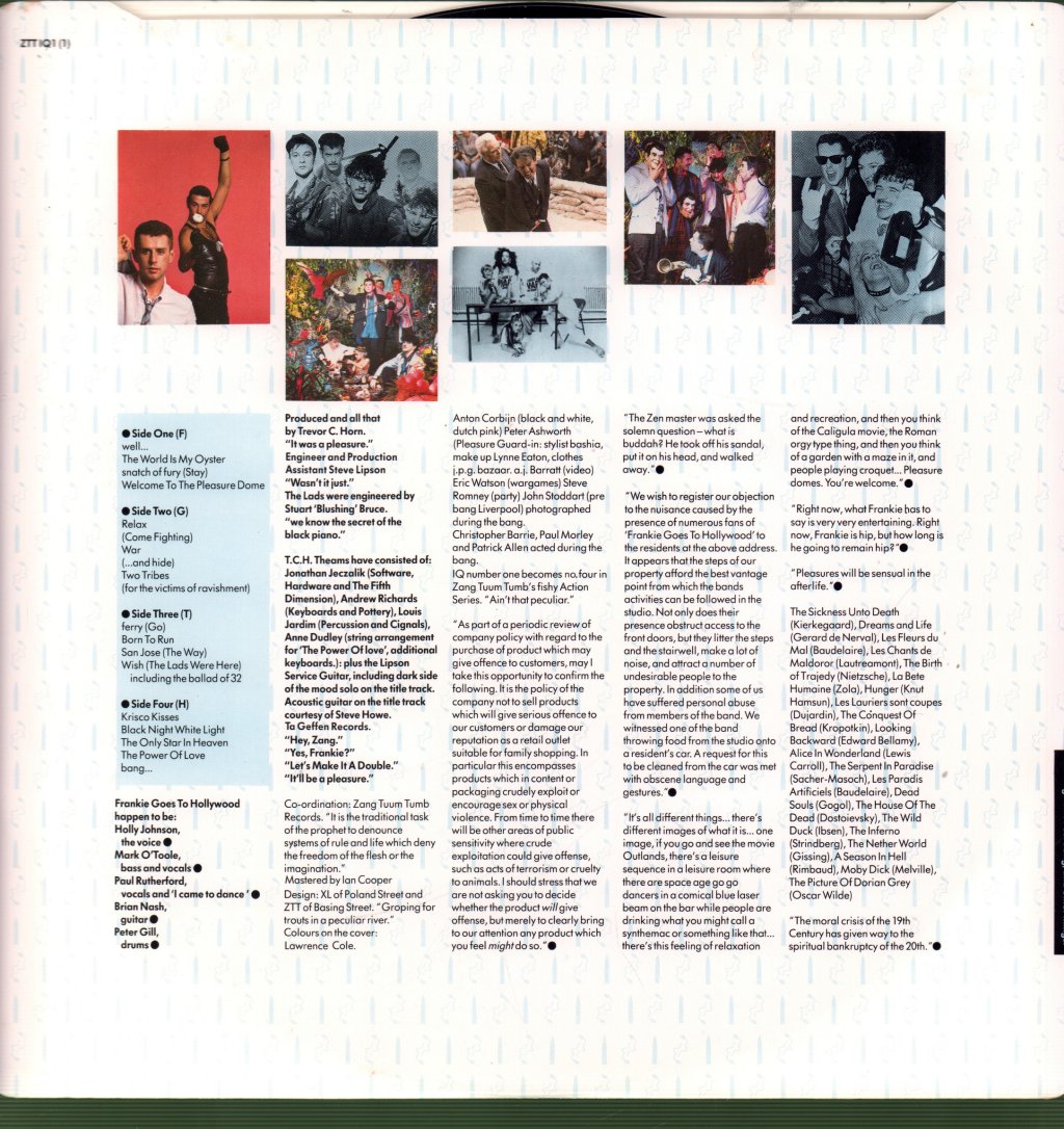 Frankie Goes To Hollywood - Welcome To The Pleasuredome - Double Lp