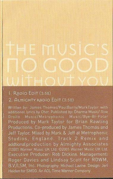 Cher - Music's No Good Without You - Cassette