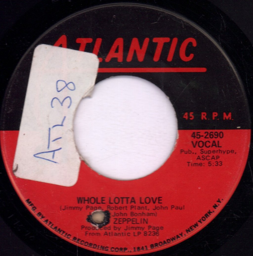 Led Zeppelin - Whole Lotta Love - 7 Inch