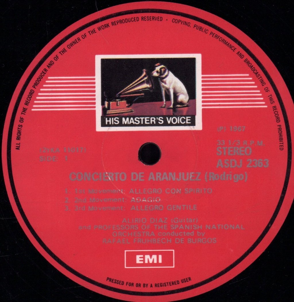 Rafael Fruhbeck De Burgos - rodrigo Concierto De Aranjuez - Lp