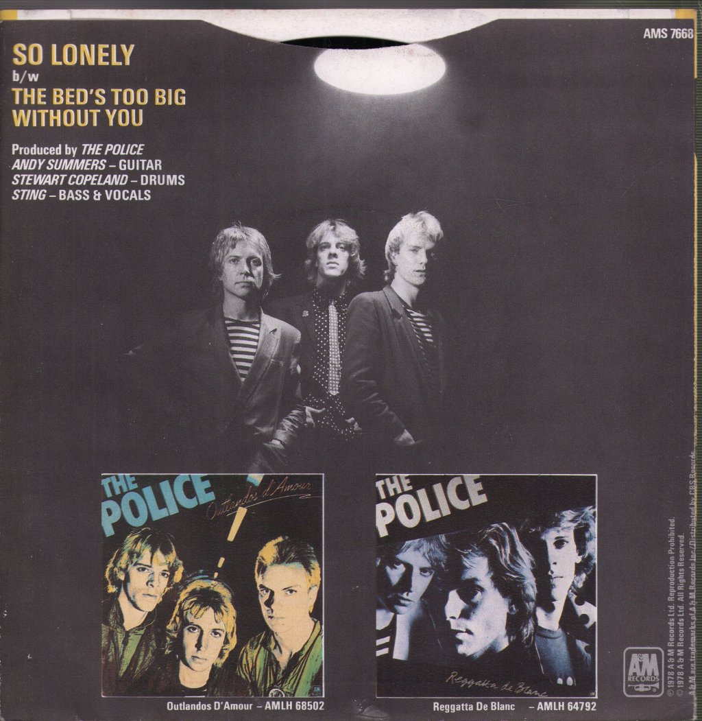 Police - So Lonely - 7 Inch