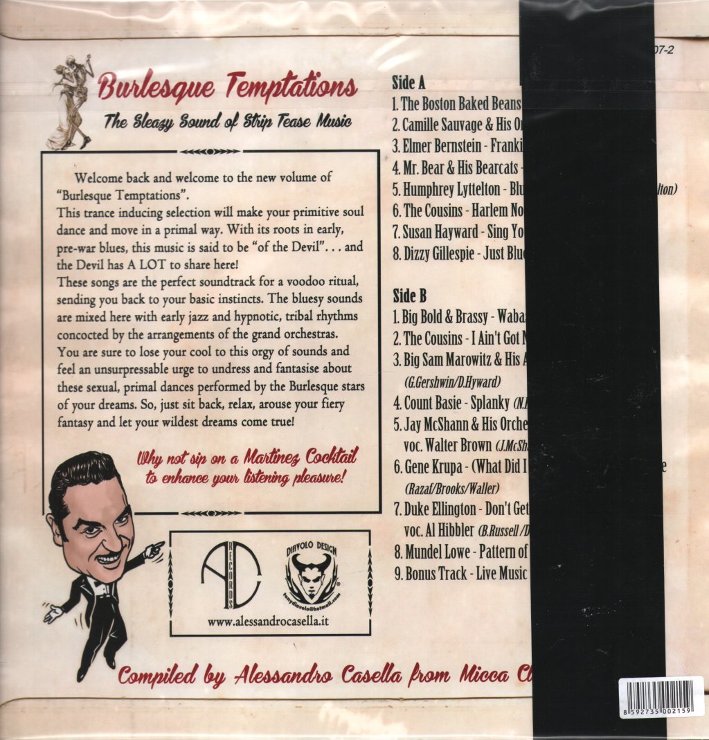 Various Artists - Burlesque Temptations Vol.2 - The Sleazy Sound Of Striptease Music - Lp