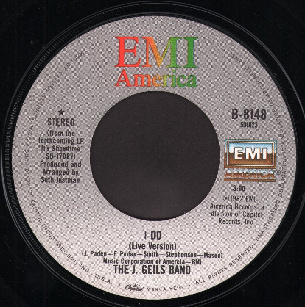 J. Geils Band - I Do (Live Version) - 7 Inch
