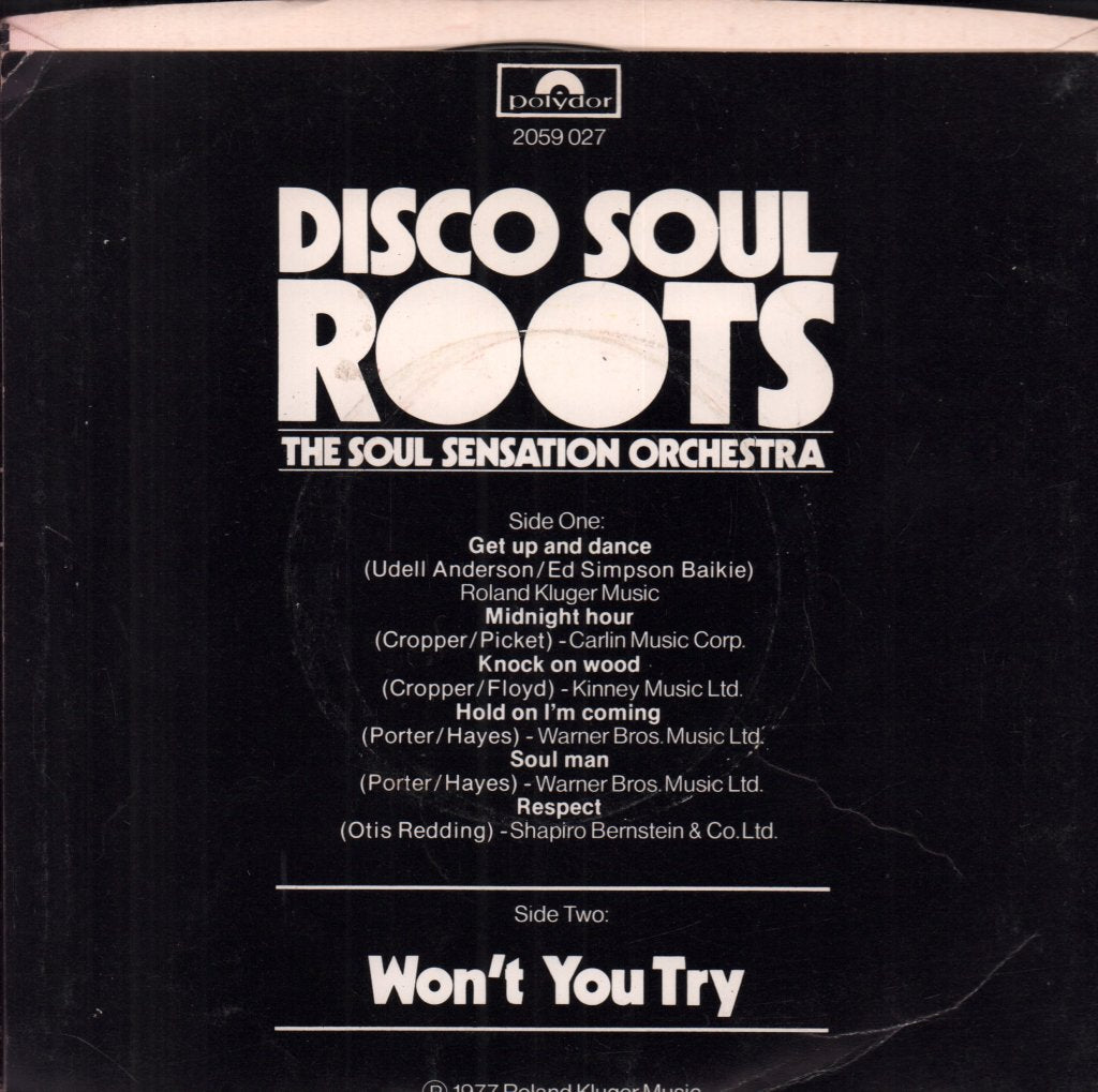 S.s.o. - Disco Soul Roots - 7 Inch