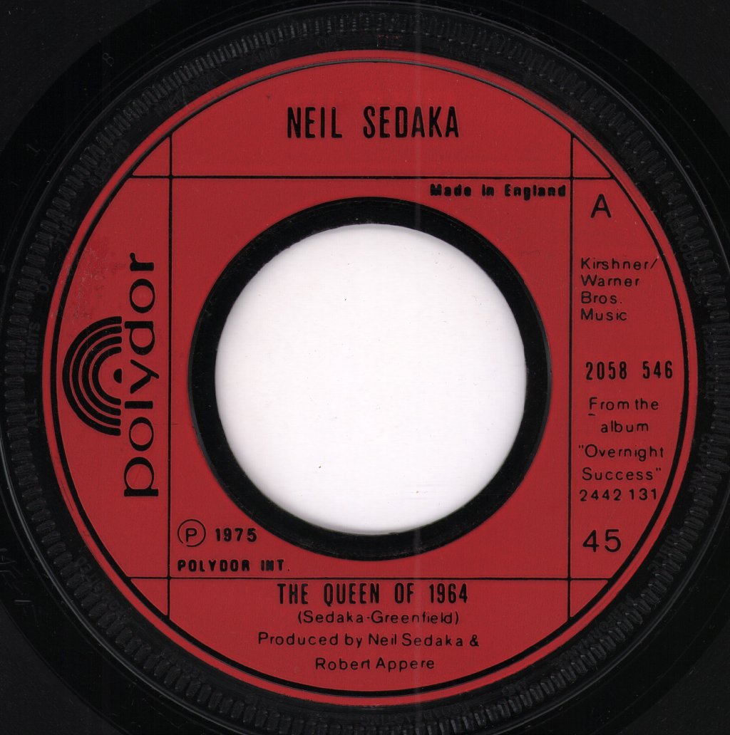 Neil Sedaka - Queen Of 1964 - 7 Inch