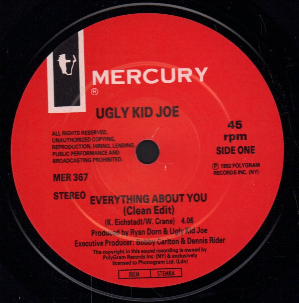 Ugly Kid Joe - Everything About You - 7 Inch