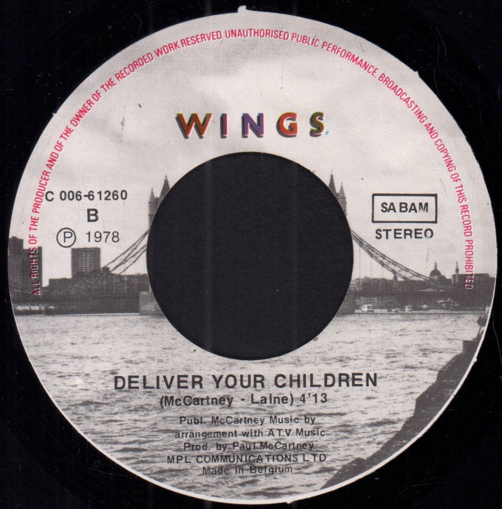 Wings - I've Had Enough - 7 Inch