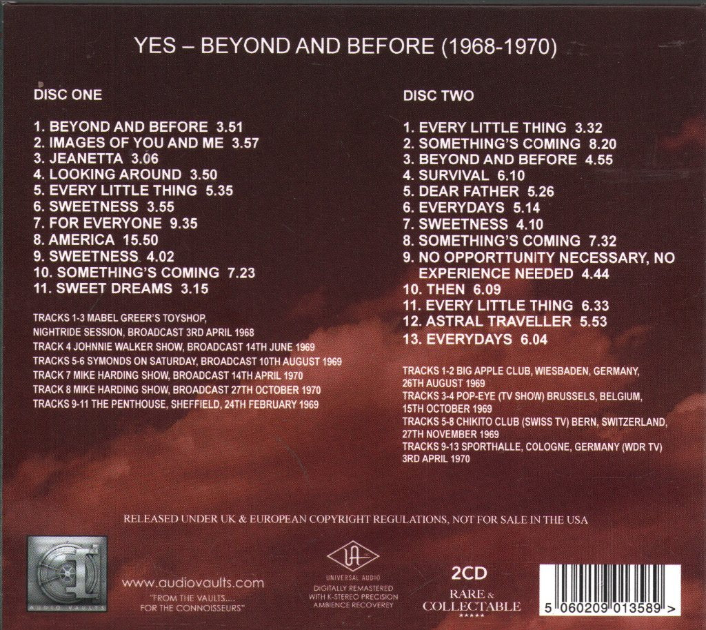 Yes - Beyond And Before - Double Cd