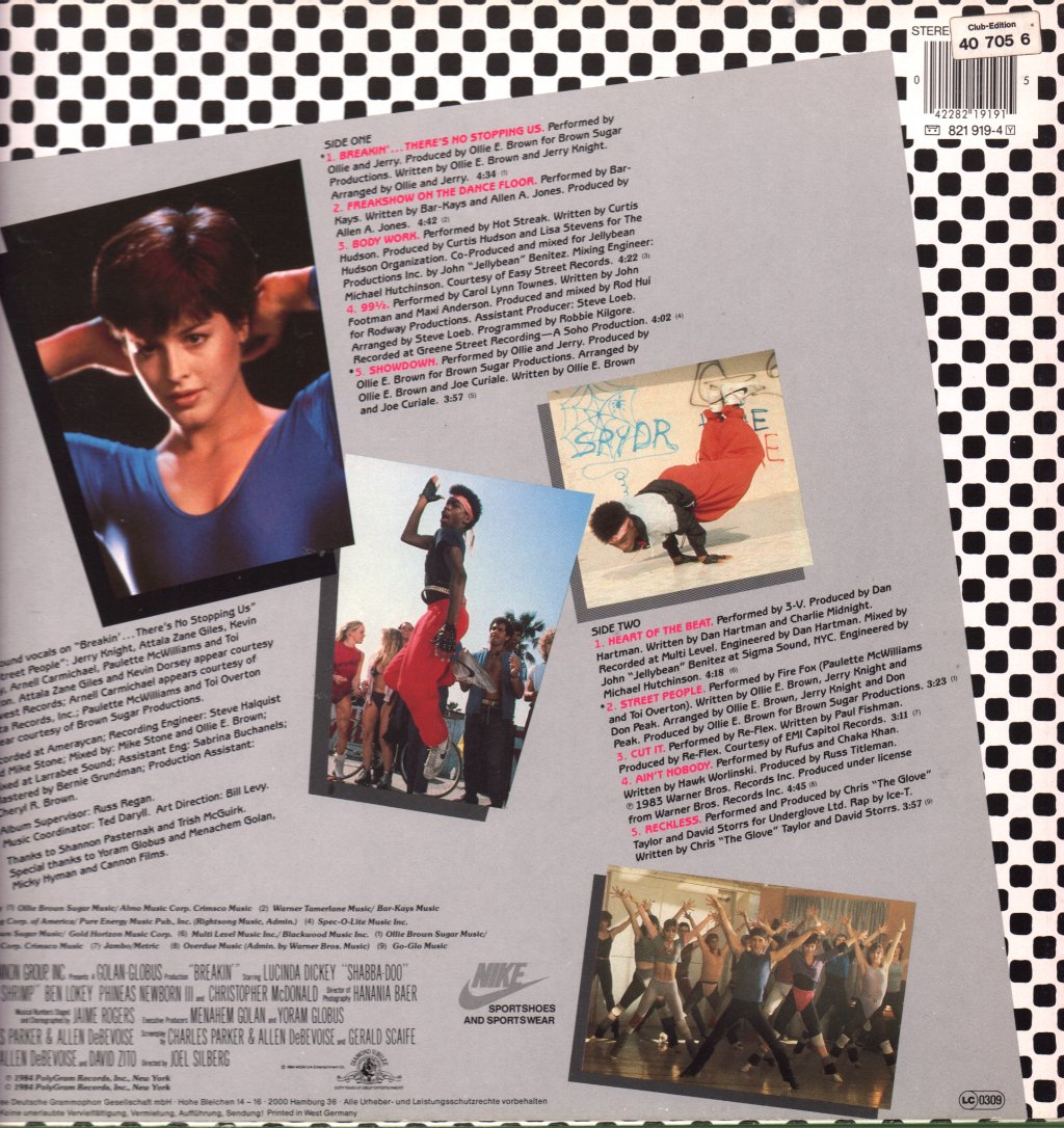 Various Artists - Breakin' (Original Motion Picture Soundtrack) - Lp