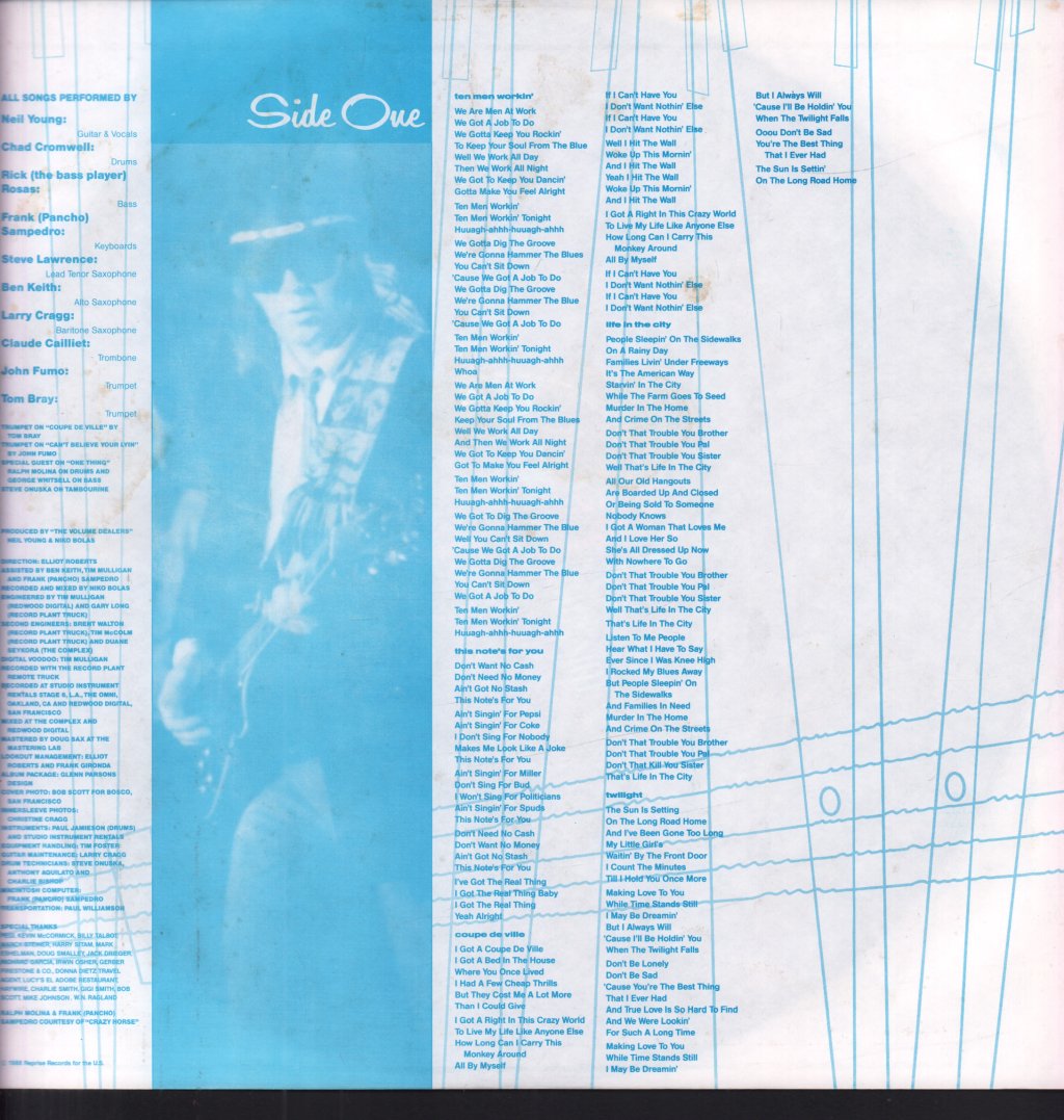Neil Young And The Bluenotes - This Note's For You - Lp