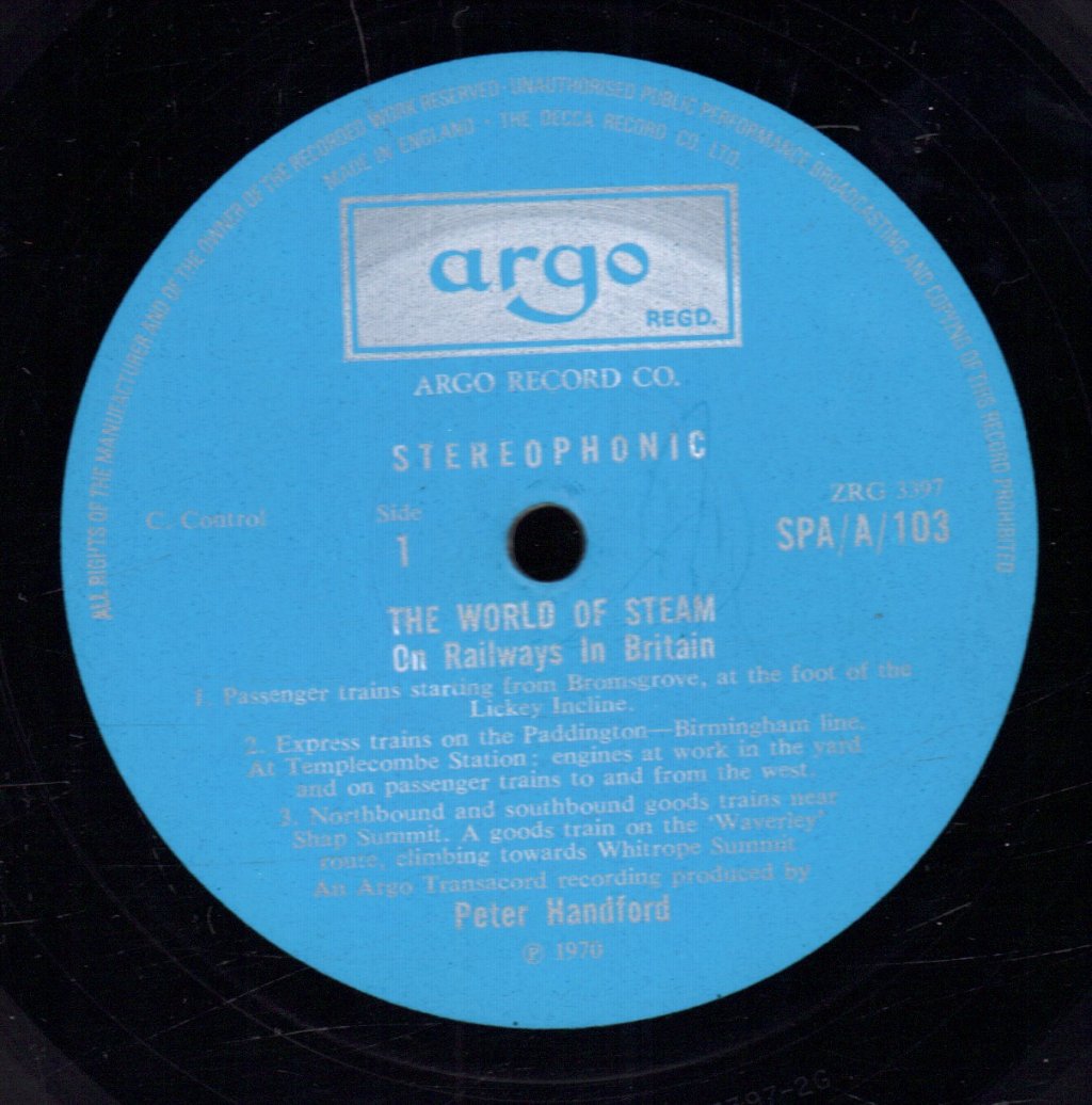 Peter Handford - World Of Steam - Lp