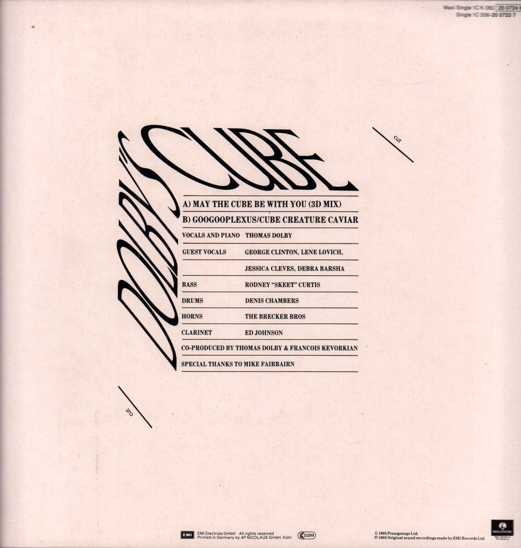 Dolby's Cube - May The Cube Be With You - 12 Inch