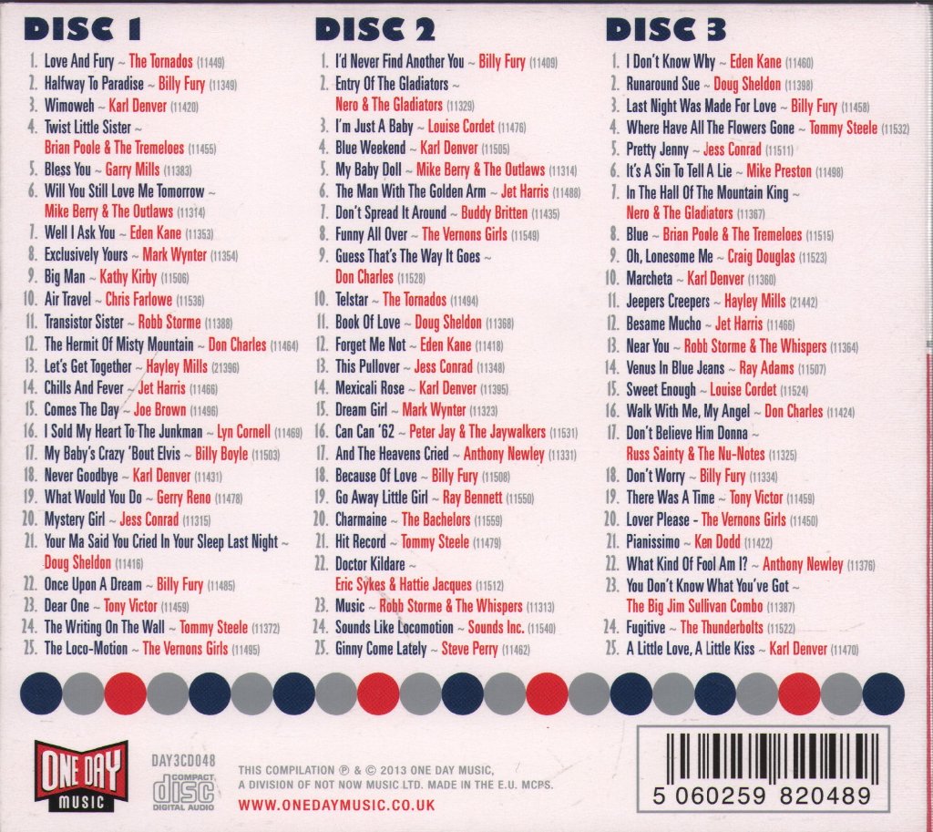 Various Artists - Love And Fury - Gems From The Decca Vaults UK - Cd Set