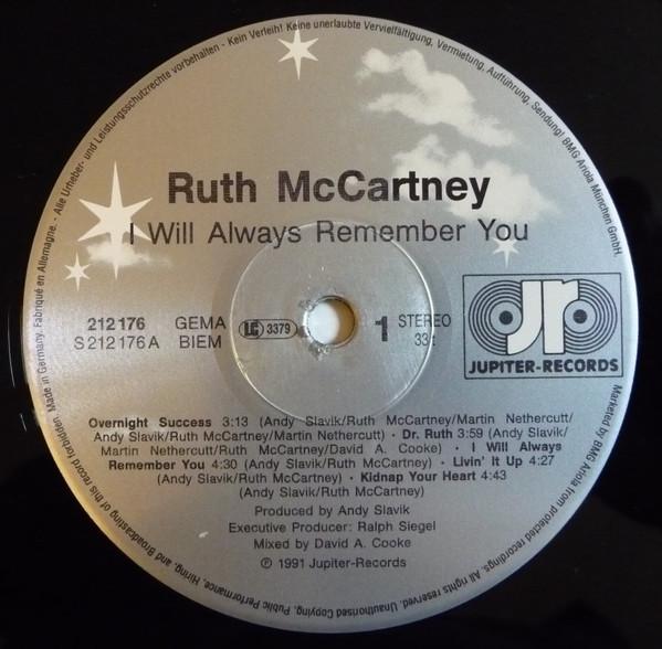 Ruth McCartney - I Will Always Remember You - Lp