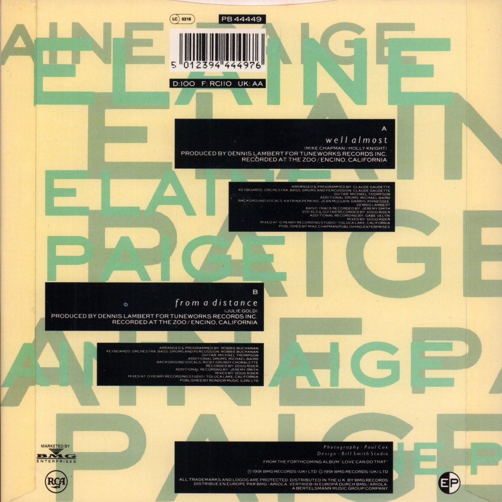 Elaine Paige - Well Almost - 7 Inch