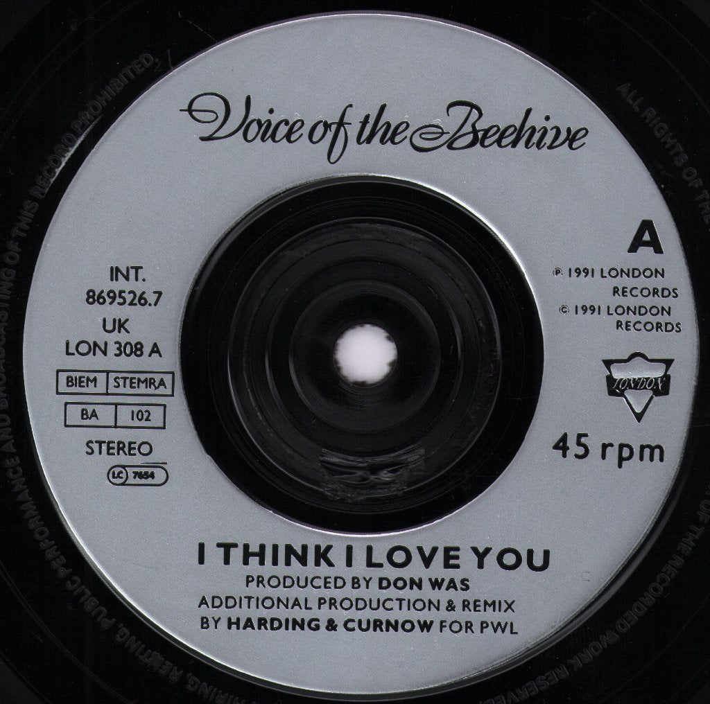 Voice Of The Beehive - I Think I Love You - 7 Inch