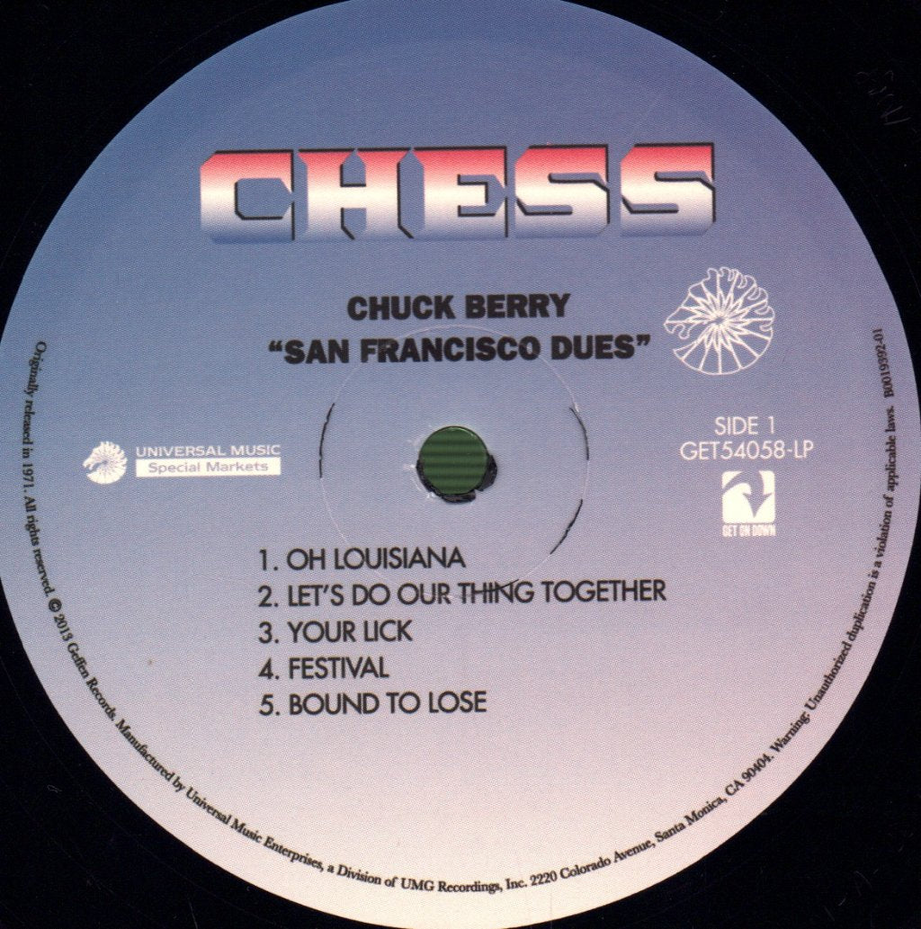 Chuck Berry - San Francisco Dues - Lp