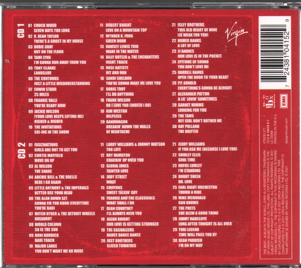 Various Artists - Best Northern Soul All-Nighter ... Ever! - Double Cd