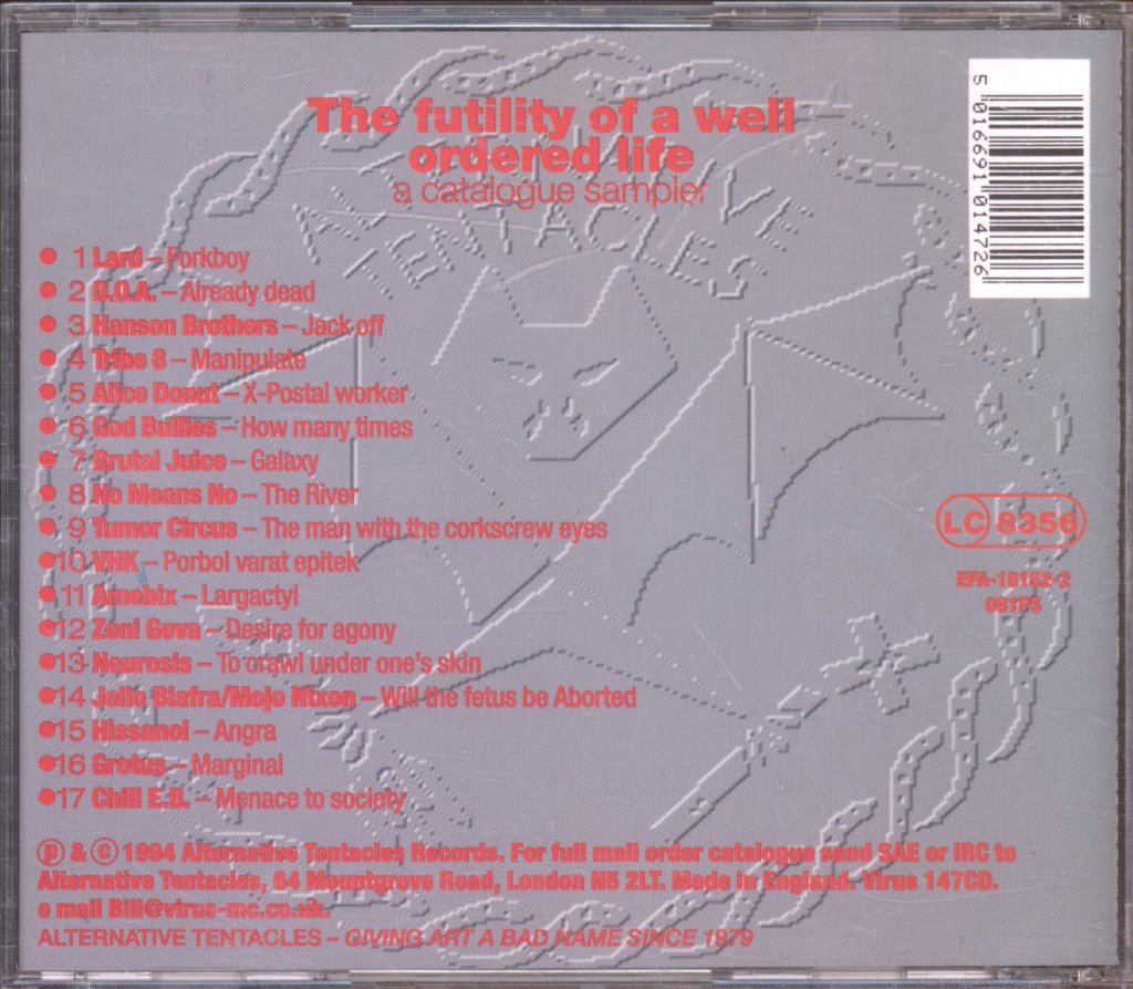 Various Artists - Futility Of A Well Ordered Life (A Catalogue Sampler) - Cd